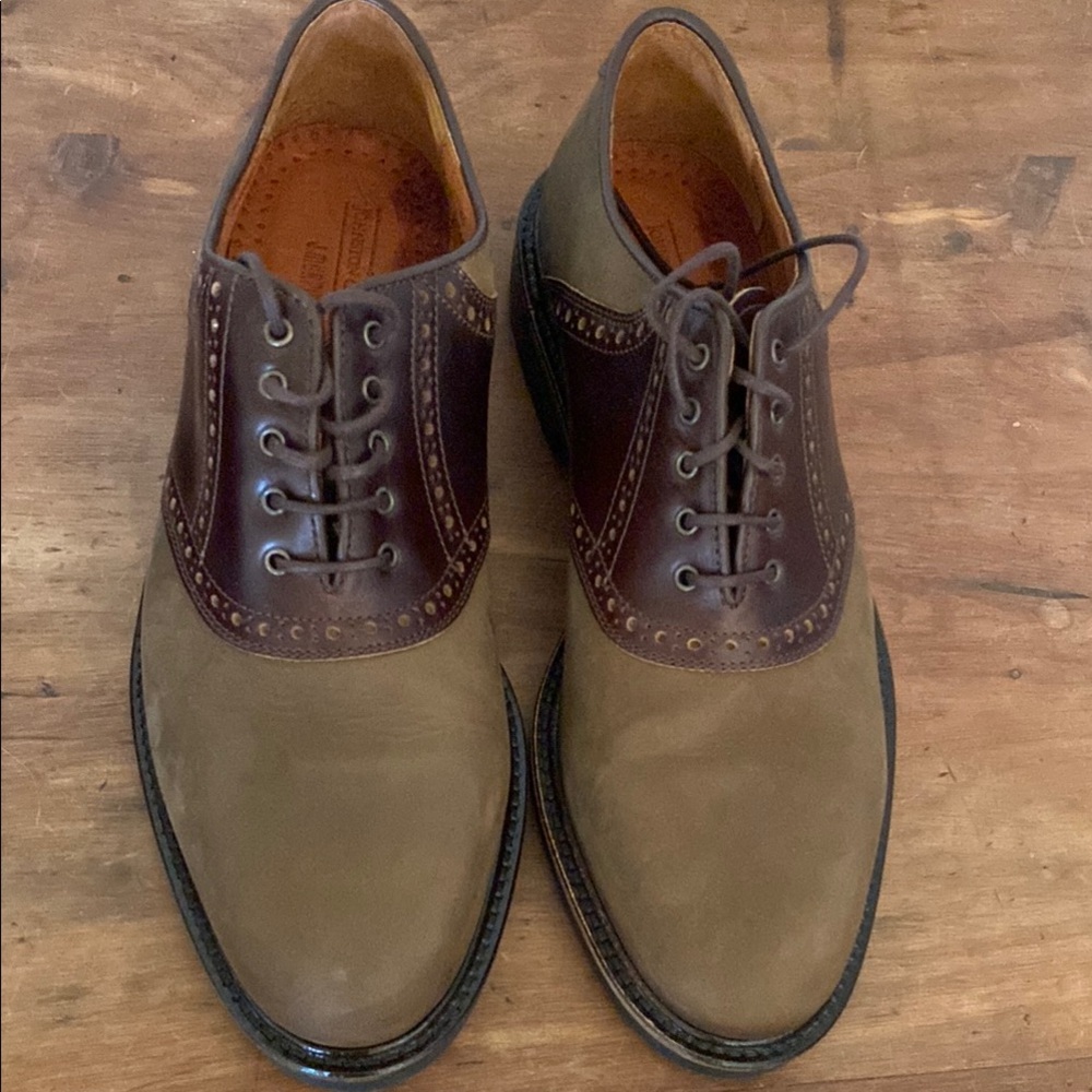 Johnston & Murphy Men's Brown Leather Oxford Shoes